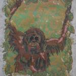 "Orang U Tan"
Reduction Linocut